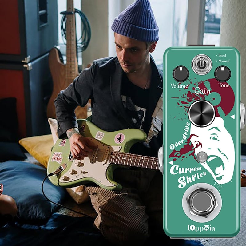 IOppWin Greenizer Dist Tube-Style Distortion Pedal - Dual Mode (Normal/Boost) Hyper-Realistic Guitar Effects w/True Bypass, Metal Housing, Compact Design for Rock/Metal/Blues - Image 3